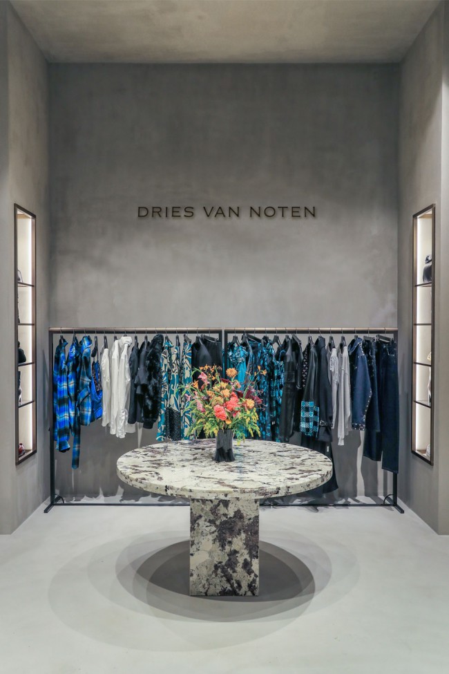 winkelinrichting, Dries Van Noten, Shanghai, interieurarchitect, mode, decoratie, inrichting